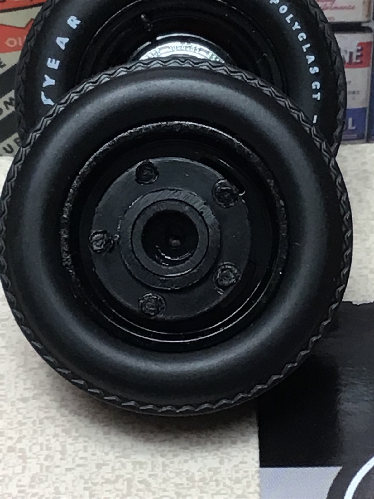 1/18 ACME Mopar Black Steel Wheel and Tire Set A1806123W Last Ones In Stock