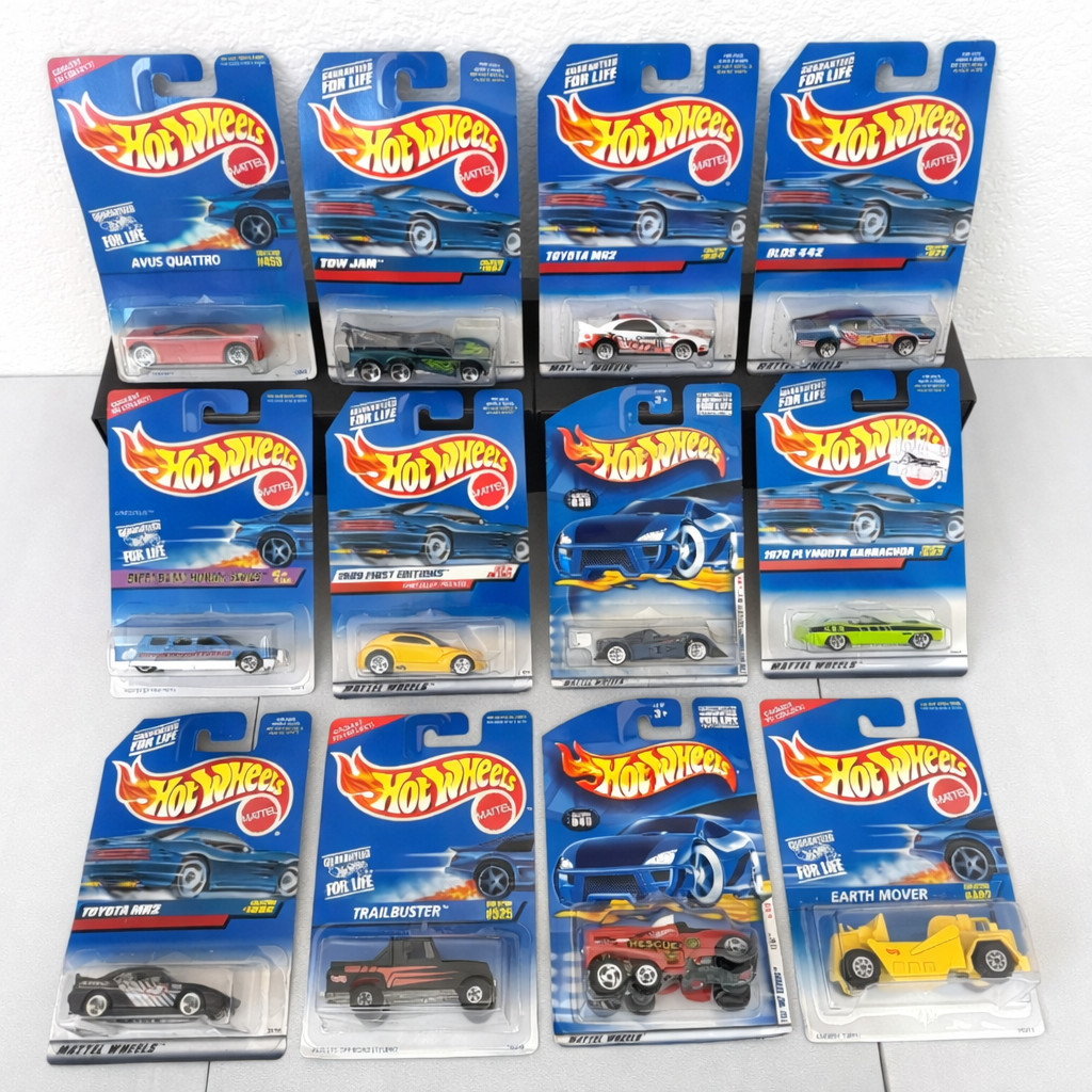 Hot Wheels ’90’s / ’00’s Vintage NIP 12 Lot Collectible Cars Variety Unopened