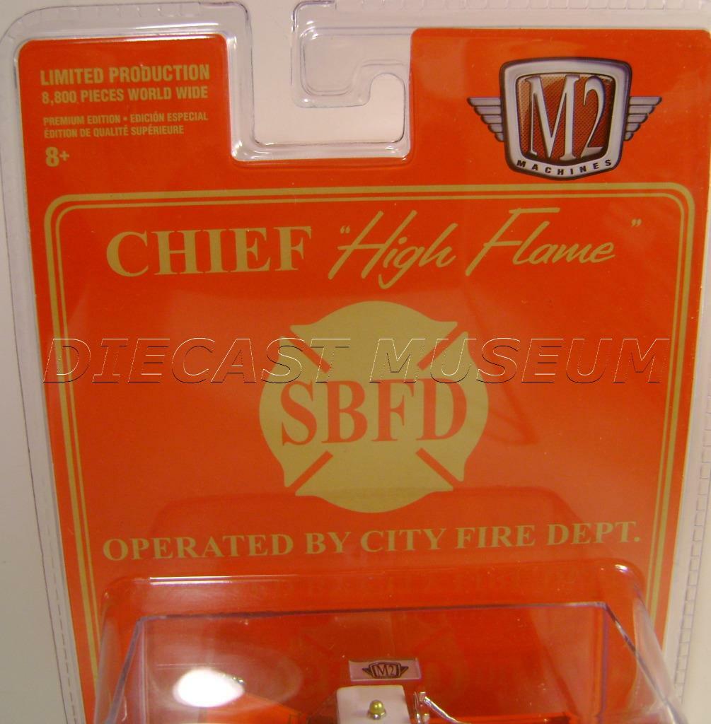 1976 ’76 CHEVY SCOTTSDALE HIGH FLAME HS23 SBFD FIRE TRUCK M2 MACHINES 2022