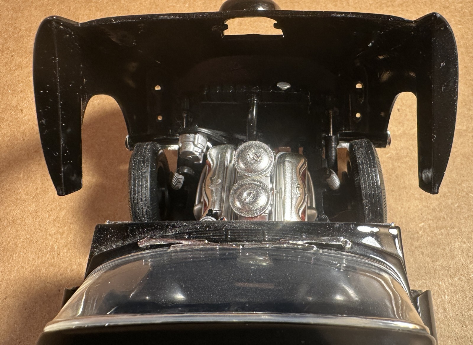 ERTL 1/18 1955 Chevrolet Hot Rod Coupe, Black, From American Graffiti Movie
