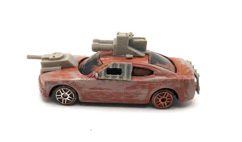 Custom Mad Max Zombie War Wasteland Road Warrior Truck 1/64 Hot Wheels Vehicle