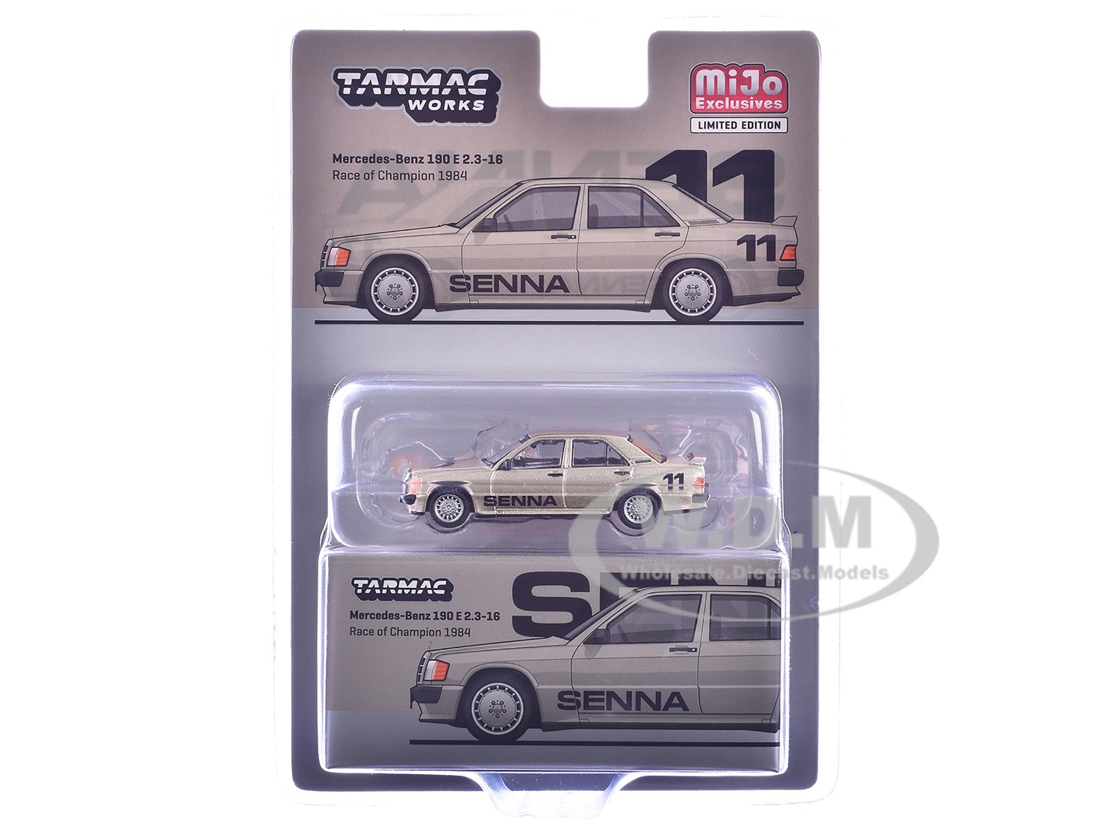MERCEDES-BENZ 190 E #11 SENNA WINNER ROC 1984 1/64 TARMAC WORKS T64G-047-84ROC11
