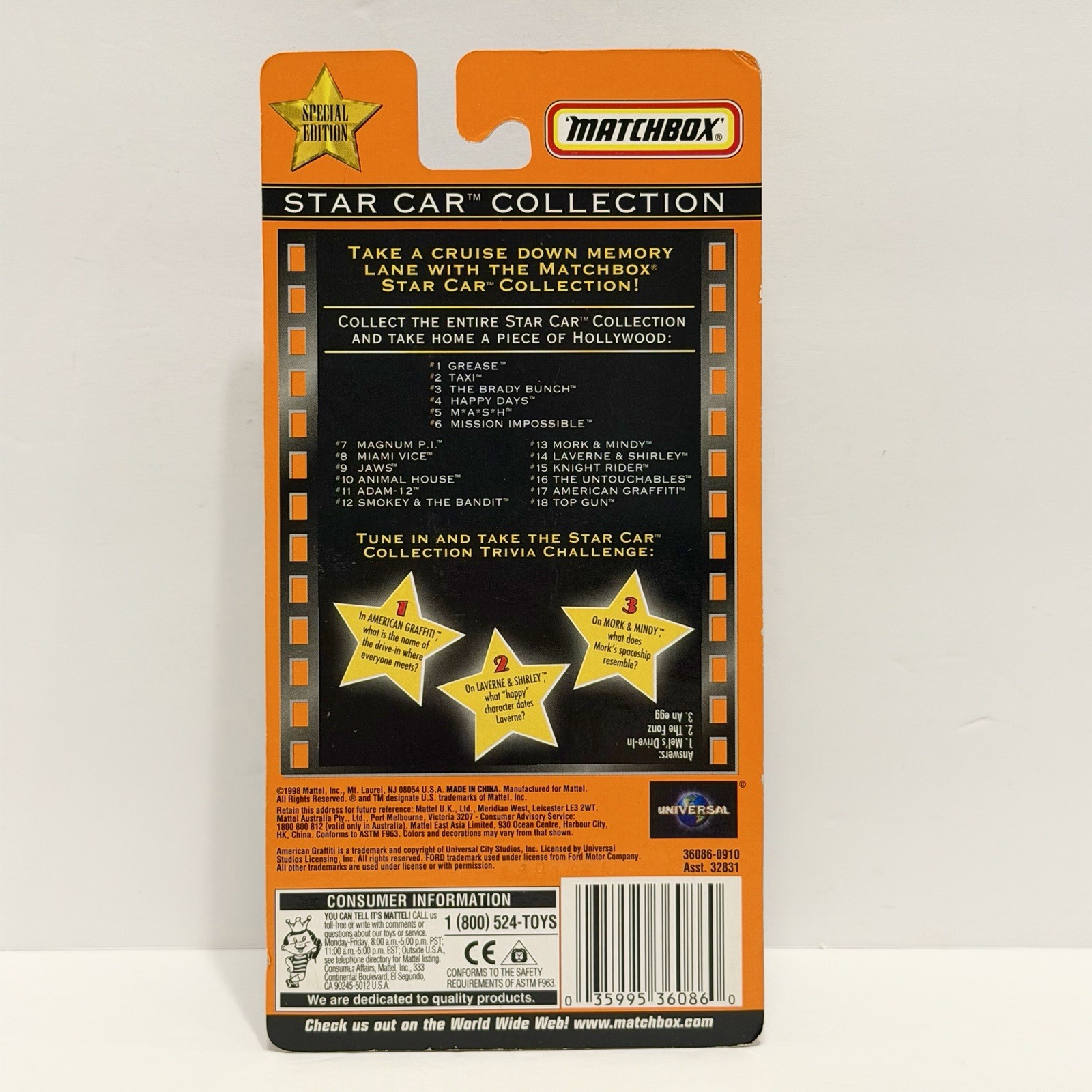 Matchbox Star Car Collection – American Graffiti – ‘33 Ford Coupe