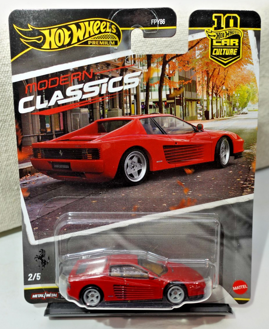 Hot Wheels Car Culture Modern Classics Ferrari Testarossa 1/64