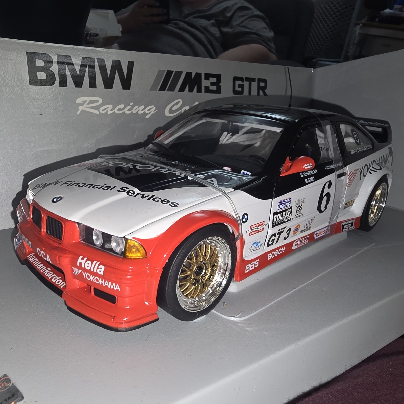 1:18 UT Limited Models BMW E36 M3 GTR Yokohama #6 Die-Cast