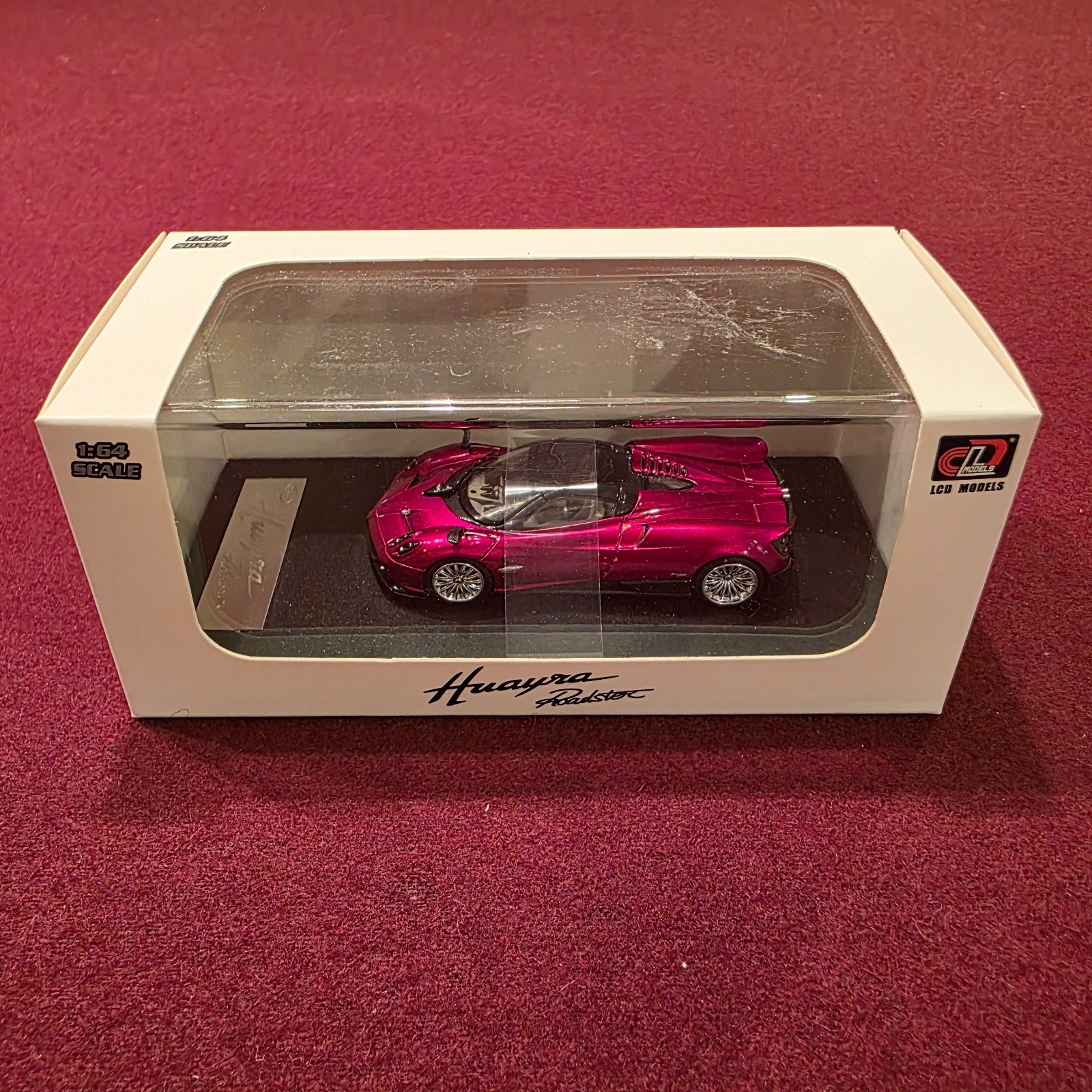 LCD Models 1/64 Pagani Huayra Roadster Red 1/64 Model