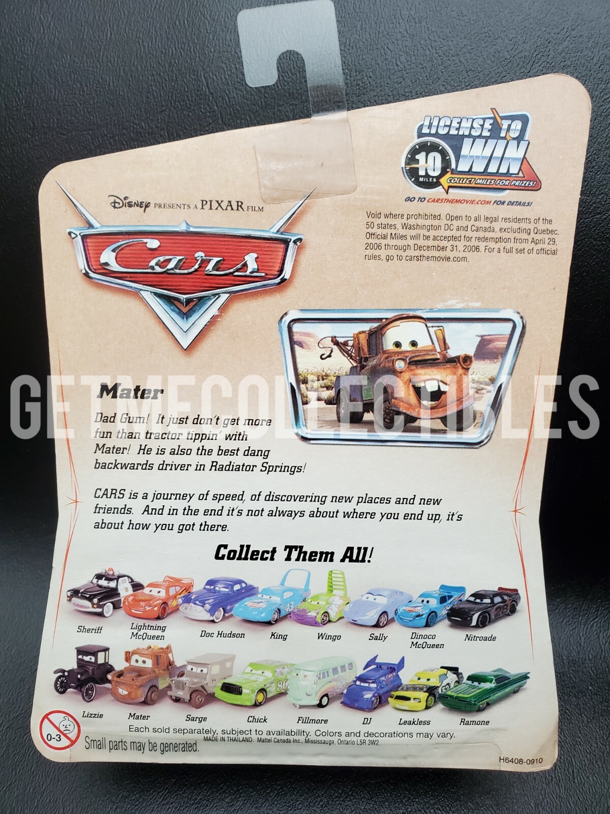 DISNEY PIXAR CARS DESERT BACK MATER SAVE 6% GMC