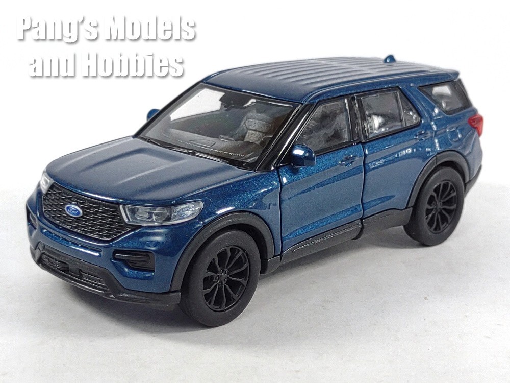 4.75 Inch 2023 Ford Explorer 1/42 Scale Diecast Model by Welly – BLUE