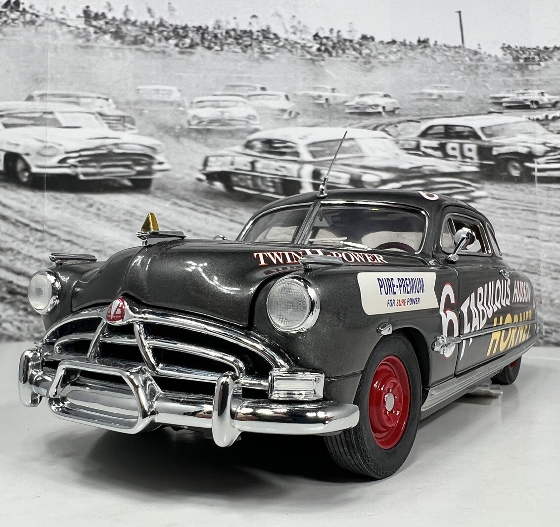 Franklin Mint 1951 Hudson Hornet Coupe #6 Stock Car Gray 1:24 – RARE Papers
