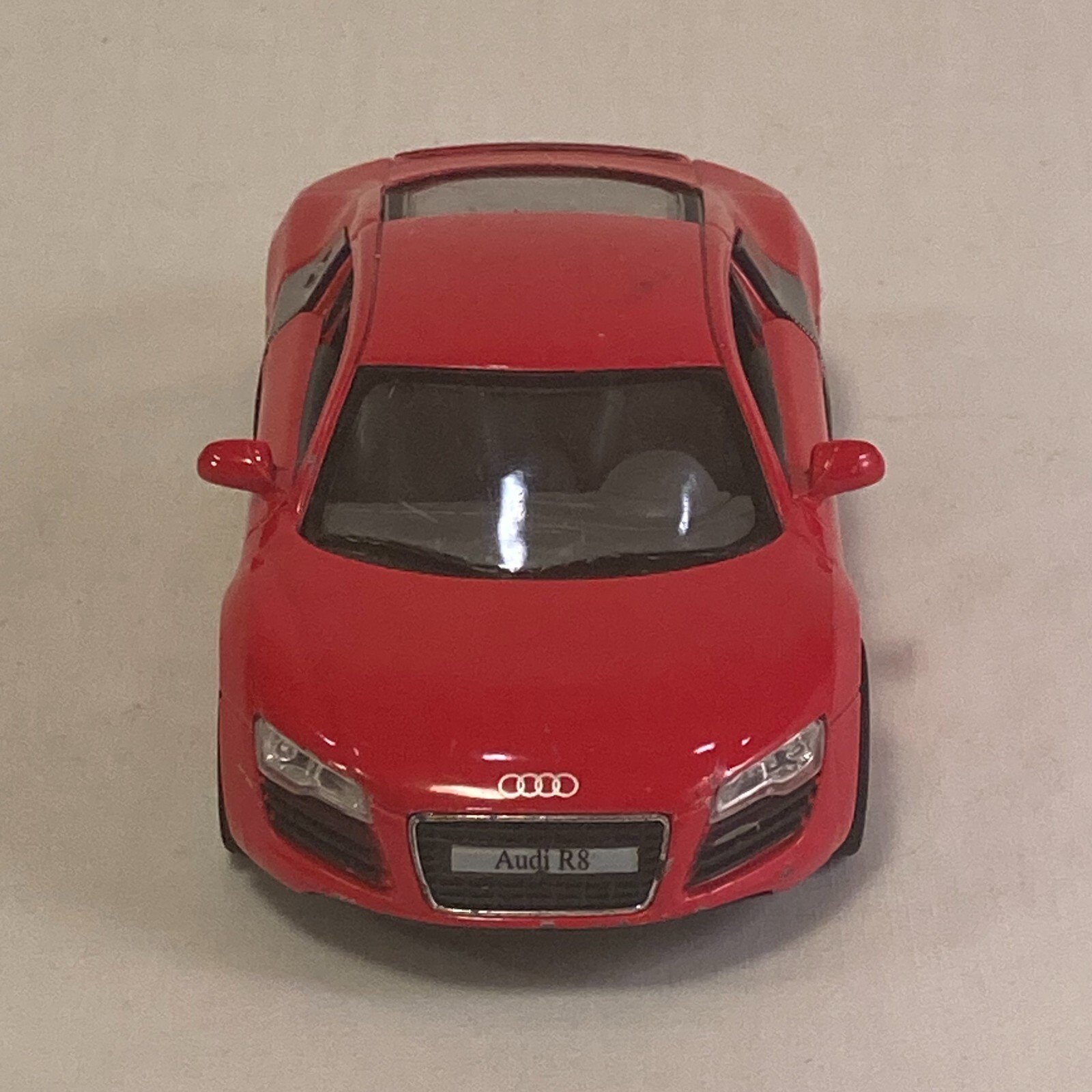 Kinsmart Audi R8 2020 Fire Engine Red Hardtop 1/36 Scale Diecast Car
