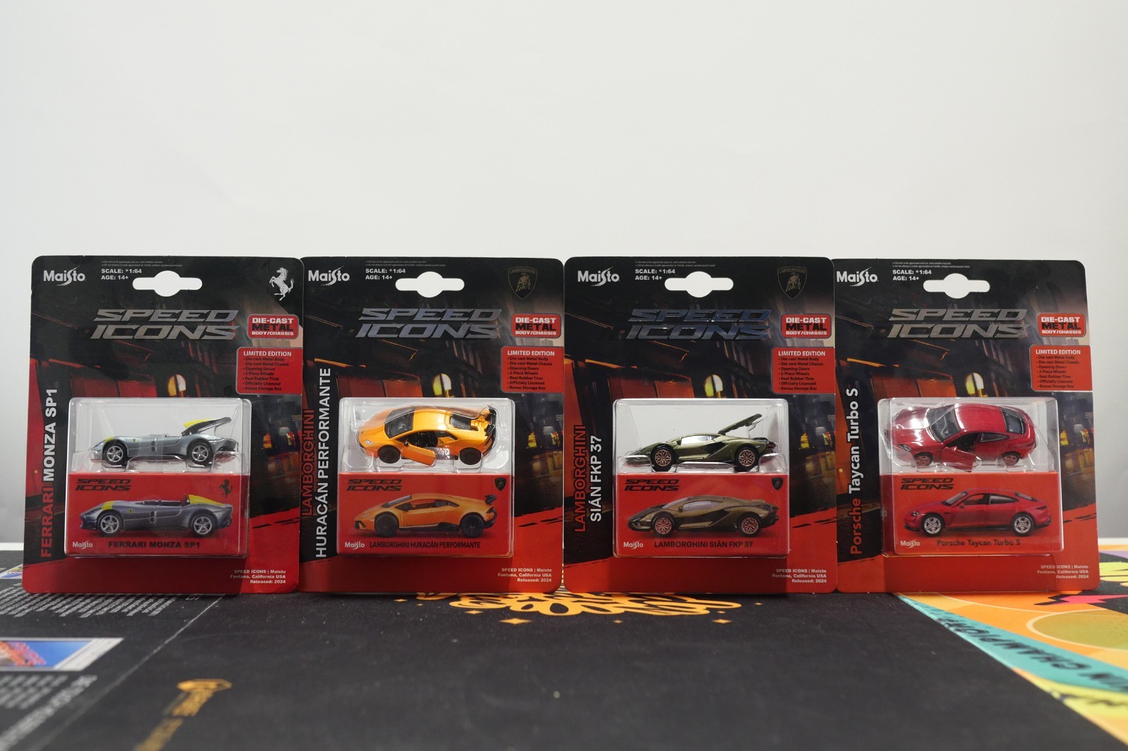 [Total 16 Pieces] Maisto 1/64 Maisto Supercar Collection Diecast Model Car NEW