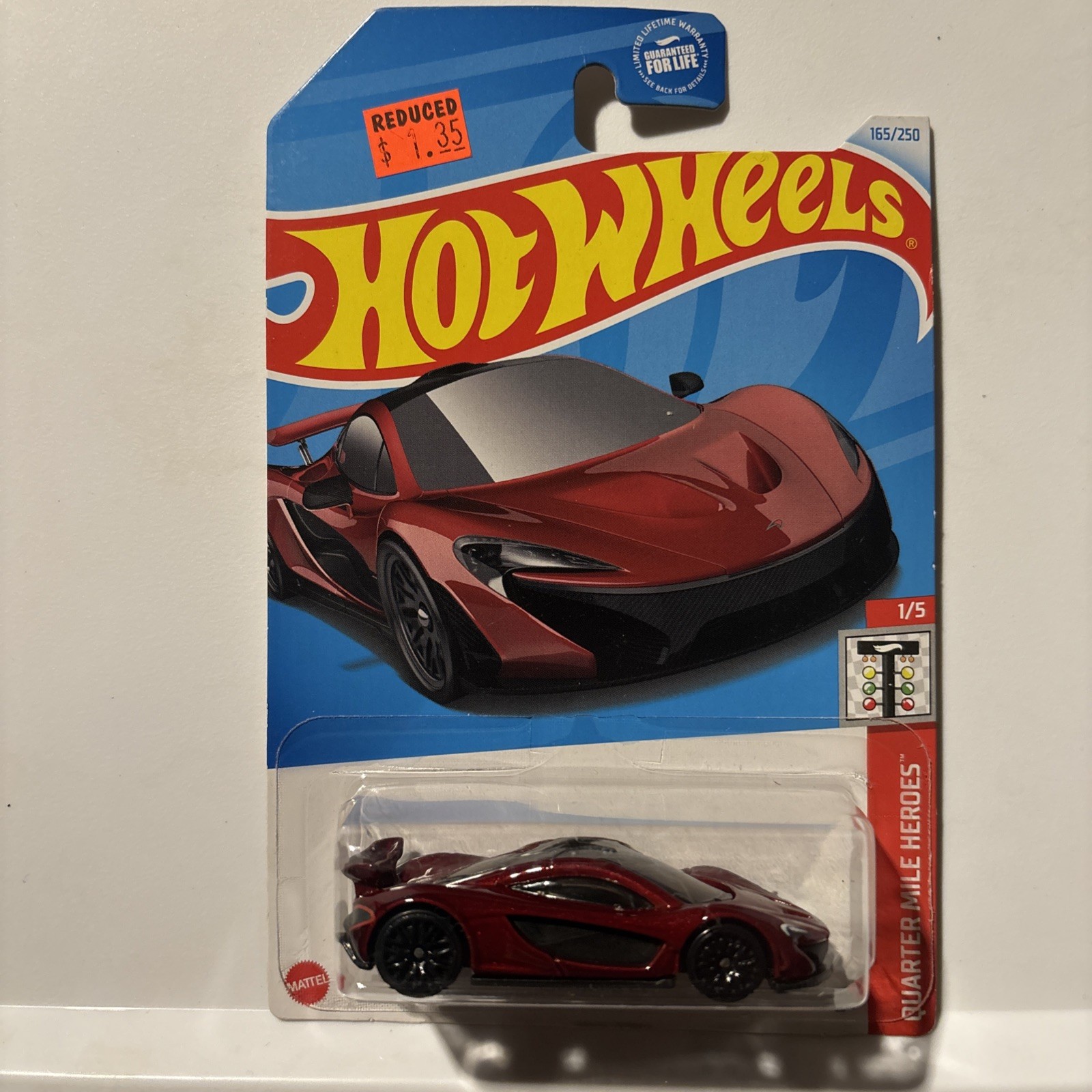 2024 Hot Wheels McLaren P1 *Red* 165/250 Quarter Mile Heroes 1/5