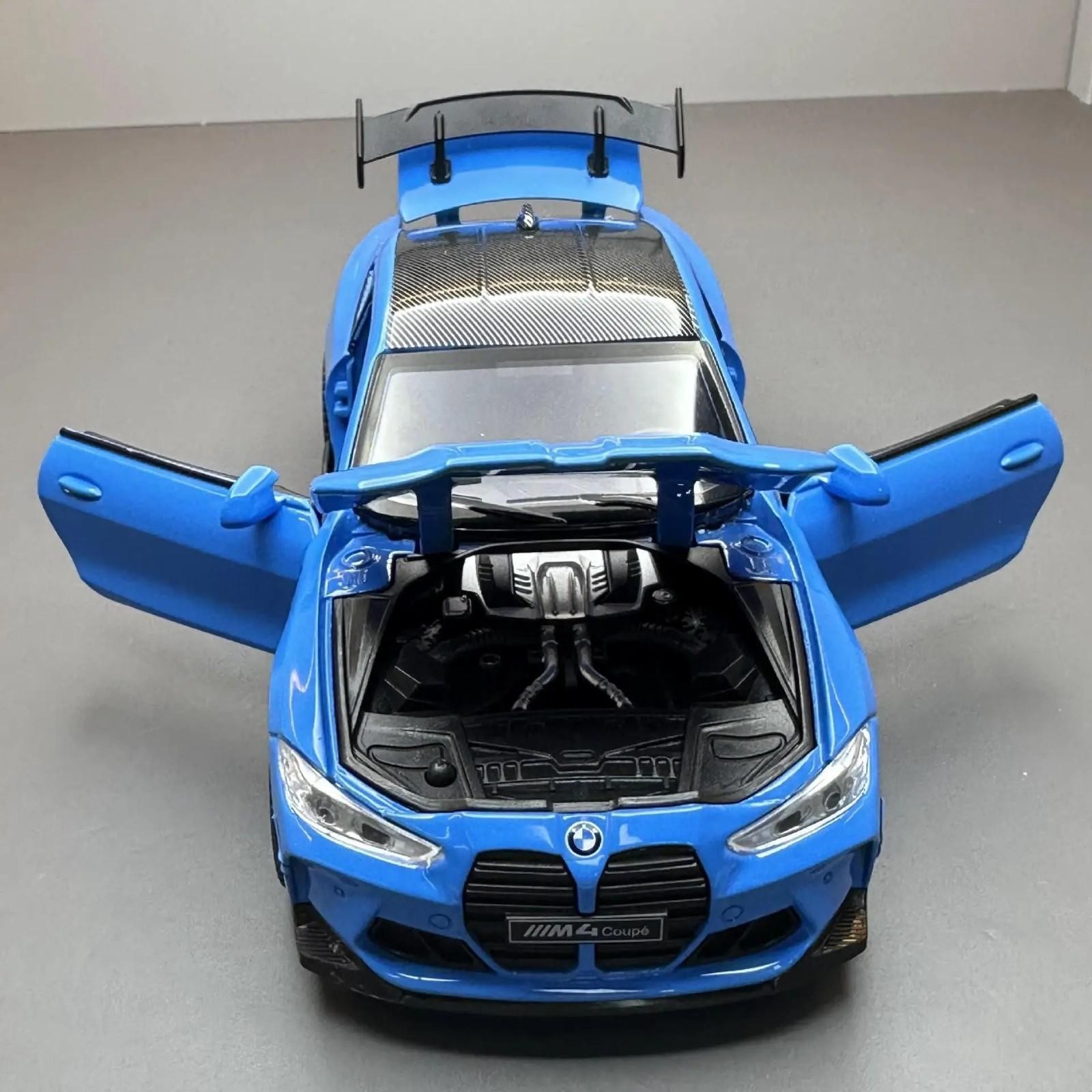 1:32 BMW M4 Coupe Sports Alloy Diecast Sound/Light Car Toy Gift Collectible NEW