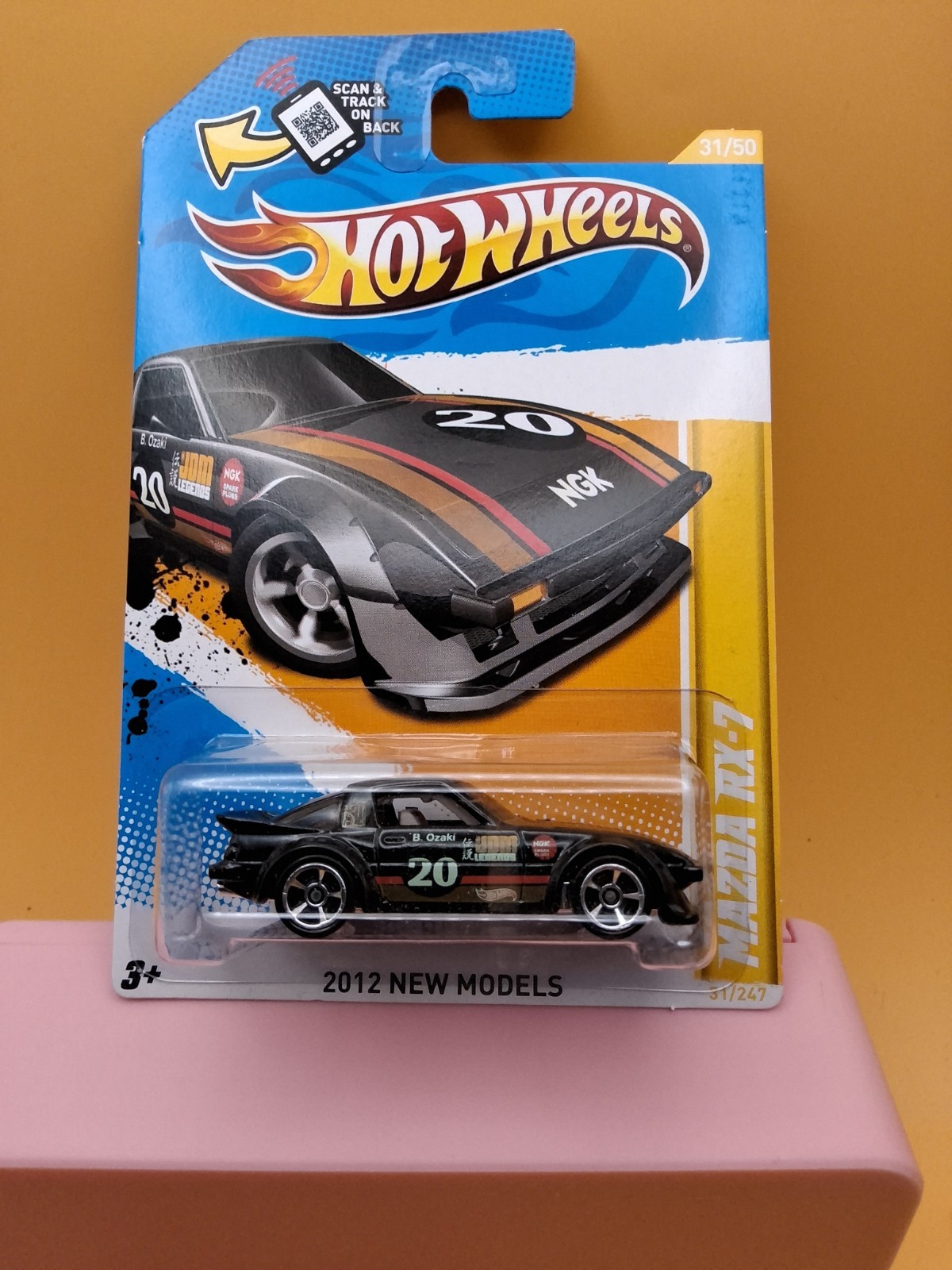 2012 Hot Wheels New Models 31/247 MAZDA RX-7 Black 🔥63