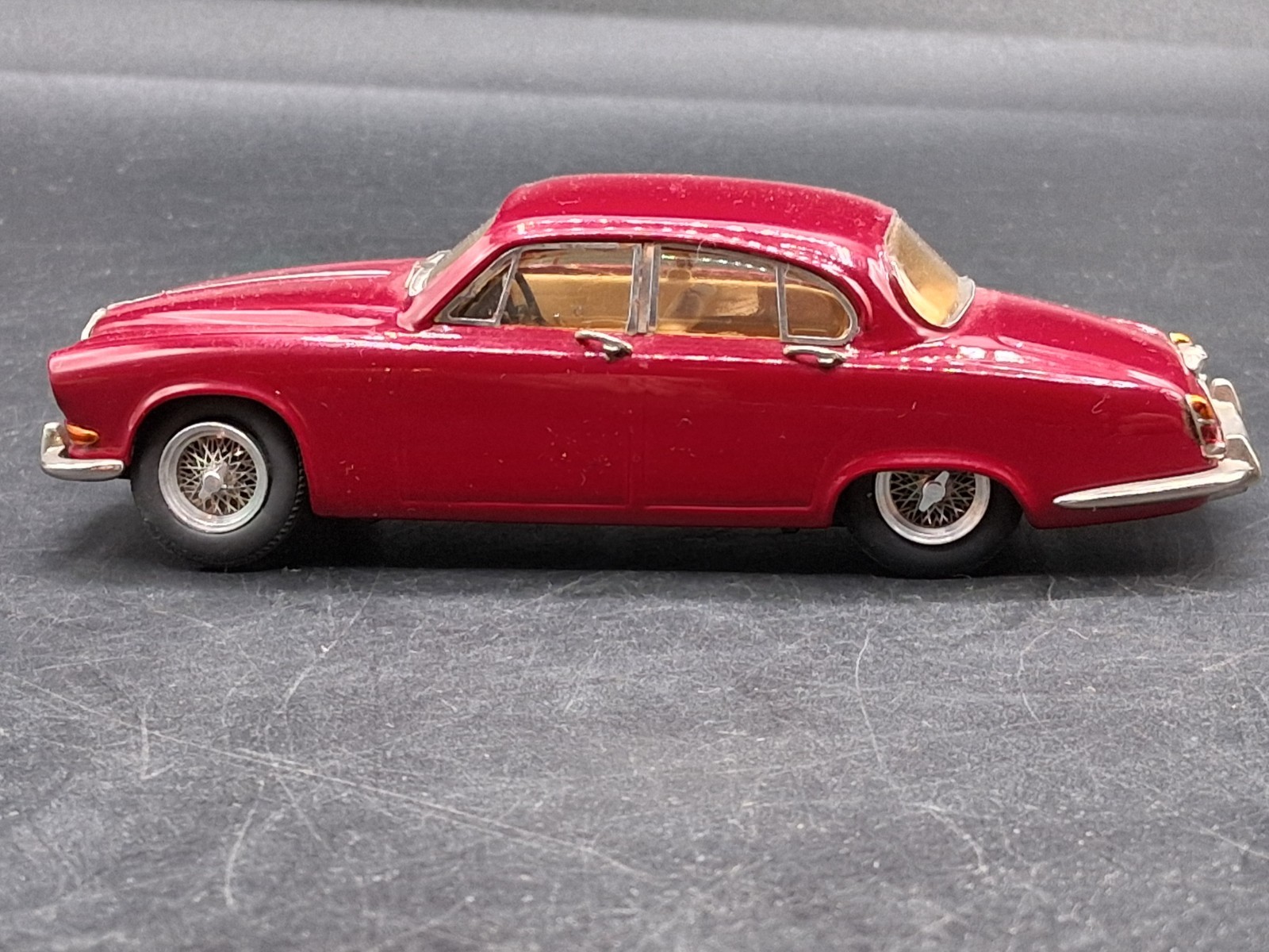 Vintage CJM Models 1/43 Scale Diecast 1967 Jaguar Burgundy HTF No Box Italy