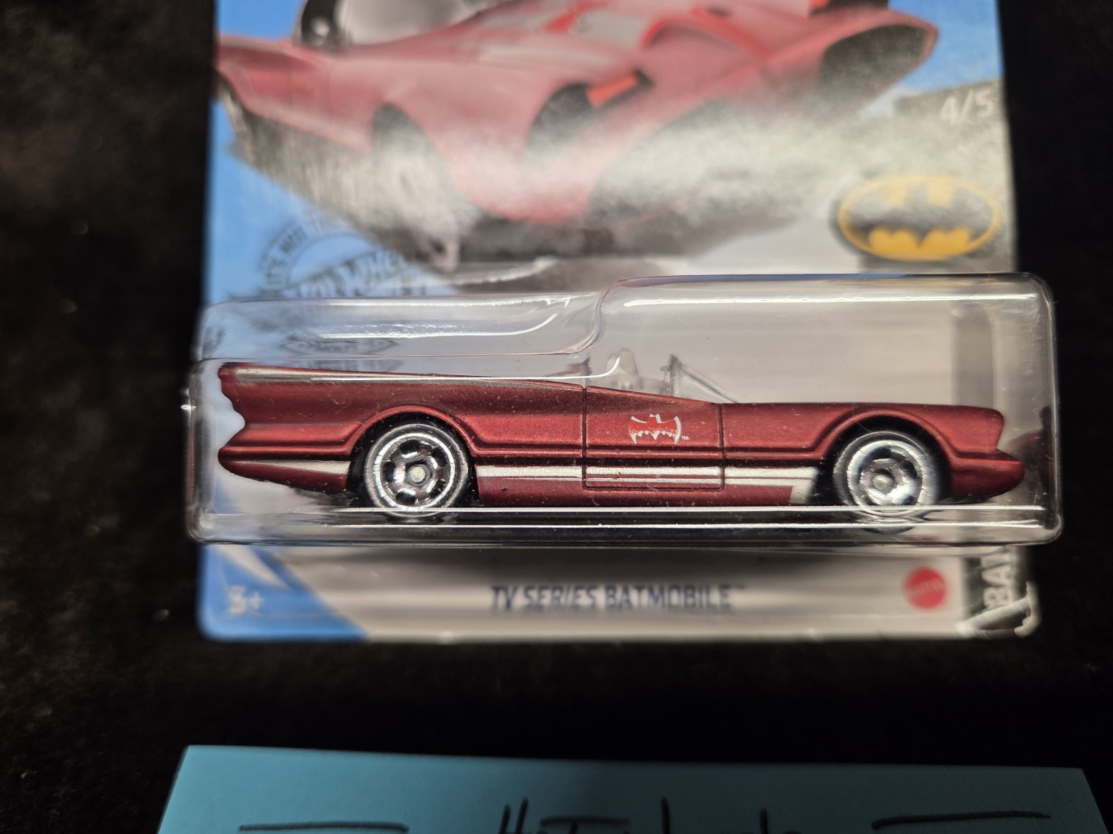 Hot Wheels TV SERIES BATMOBILE Kroger Exclusive Matte RED #HW66MMB 001