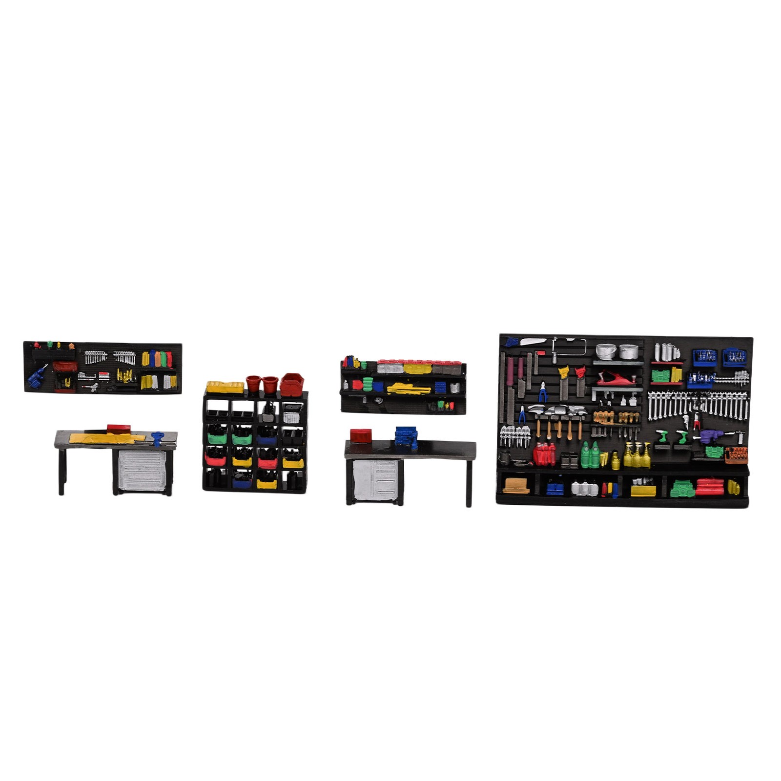 US Diorama 1/64 Car Garage Model Repair Workshop Tuning Scene Tools Accessories