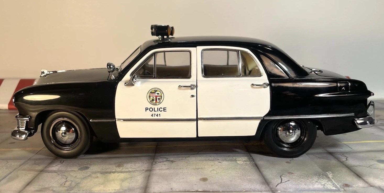 Rare 1/18 Precision Miniatures LAPD 1950 Ford Police Car Dragnet OrigOwn *READ*