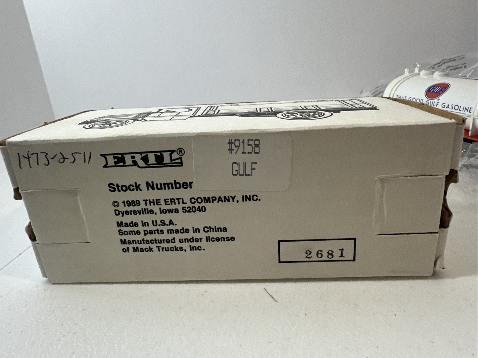 🌟GULF REFINING🌟Made Only 2,511 MACK 1926 TANKER BANK ERTL STOCK #9158