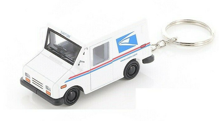 USPS LLV United States Postal Service Mail Diecast Truck 1:72 KEYCHAIN 2.5 inch