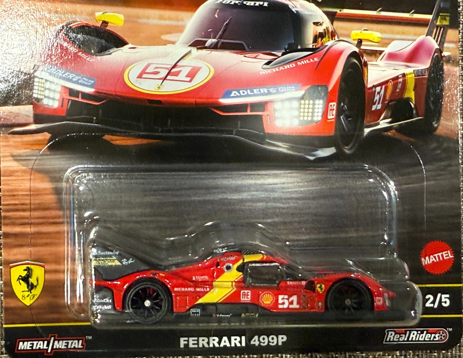 2025 Hot Wheels Car Culture Circuit Legends Ferrari 499P , Free shipping !