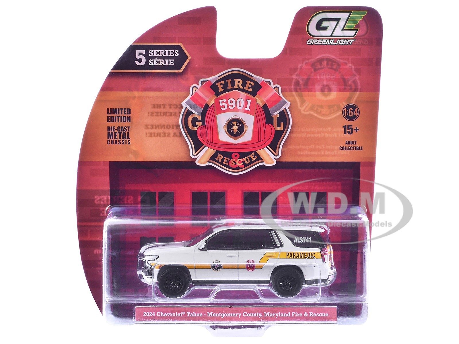 2024 CHEVROLET TAHOE “MONTOGOMERY CTY., MD FIRE DEPT.” 1/64 GREENLIGHT 67070 D