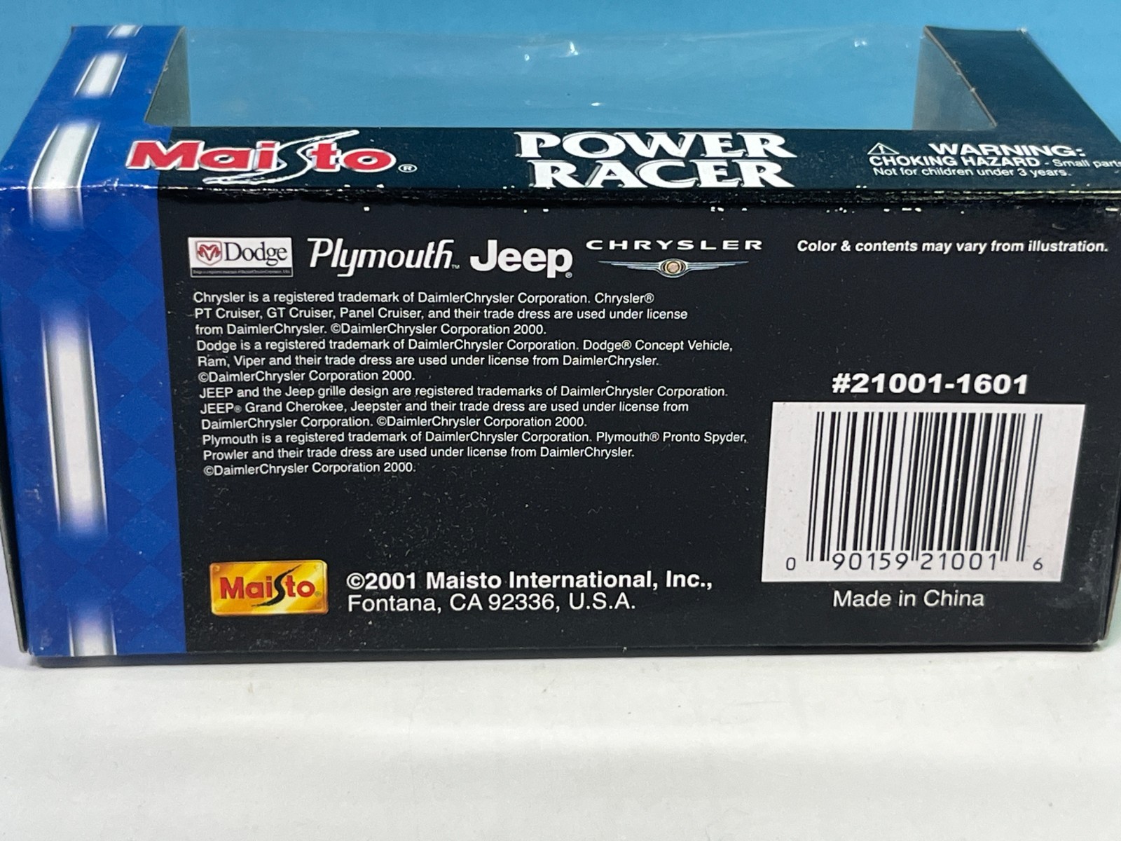 1/46 MAISTO POWER RACER DODGE RAM 1500 QUAD CAB PICKUP TRUCK BLACK CO B21