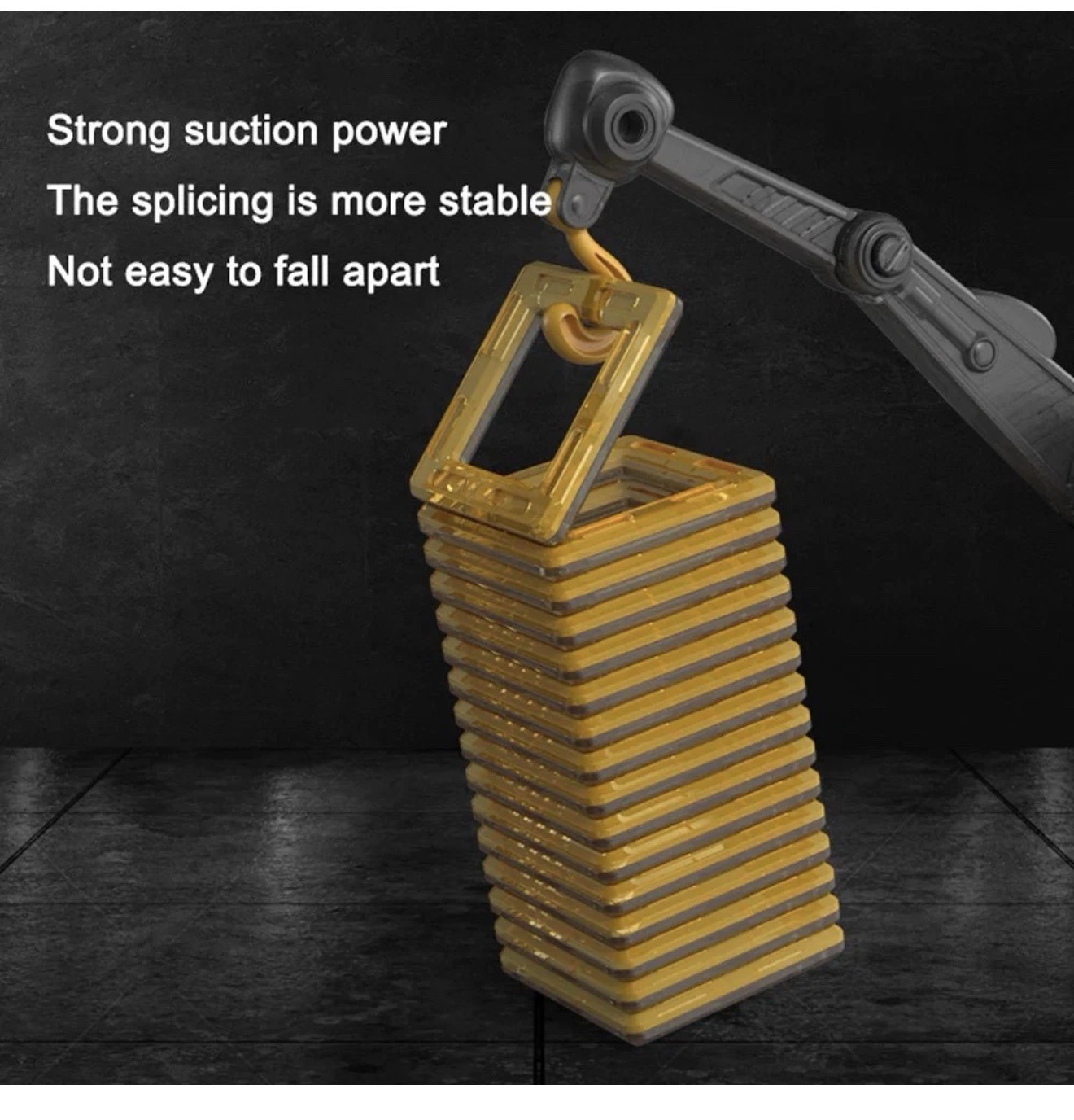 Danbaole Magnetic Truck DIY Assembly Eneineering Vehicle with Music Lights