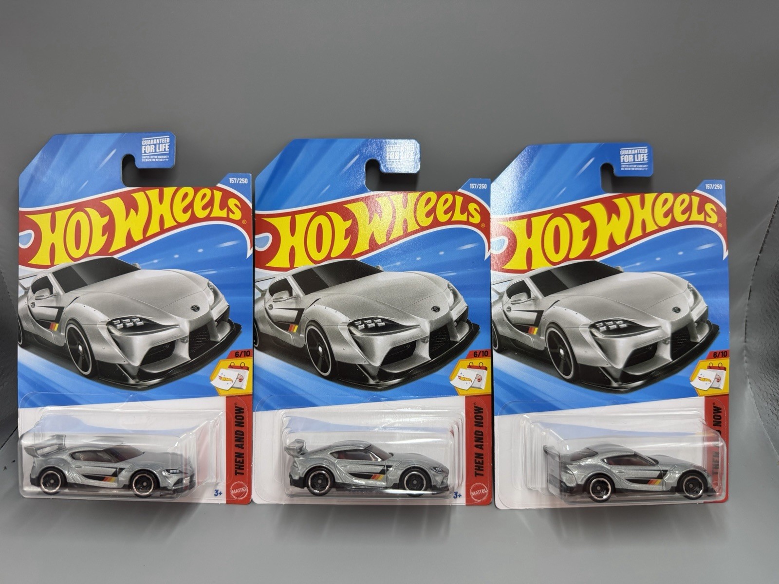2026 Hot Wheels Lot Of (3)-’20 TOYOTA GR SUPRA Silver-NEW