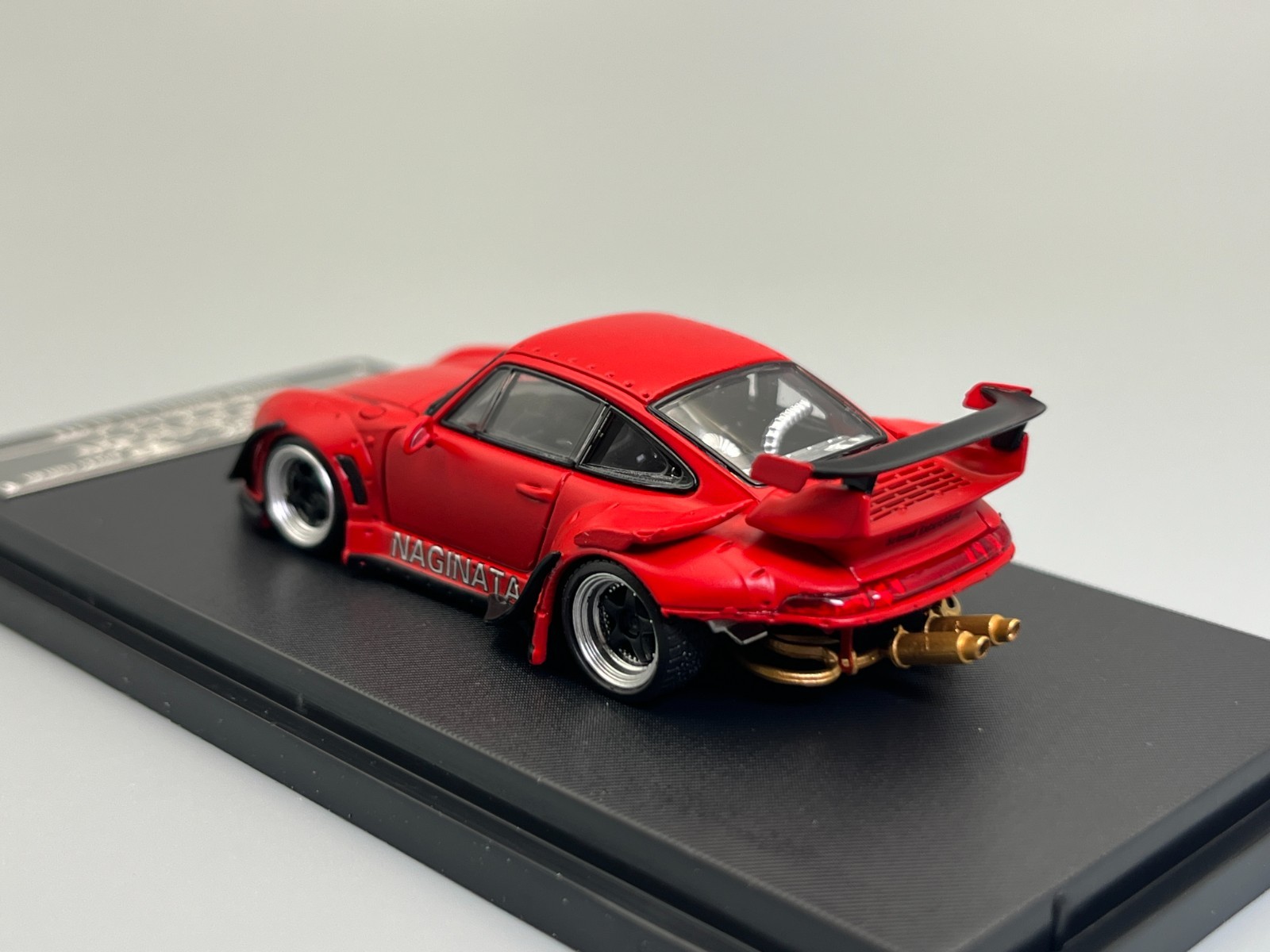 RWB Porsche 911 993 “Naginata” Matte Red Widebody Street Weapon 1/64 scale