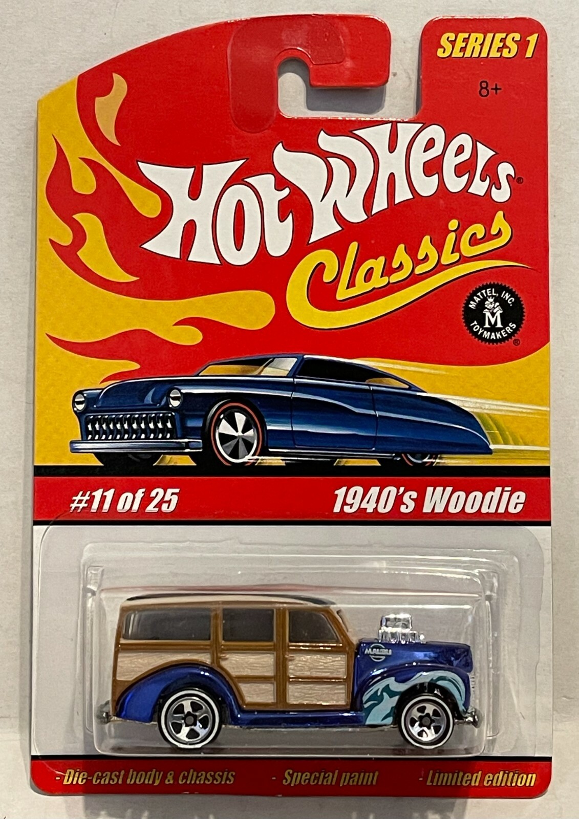 HW 1940’s WOODIE SPECTRAFLAME BLUE 2004 SERIES 1 CLASSICS #11