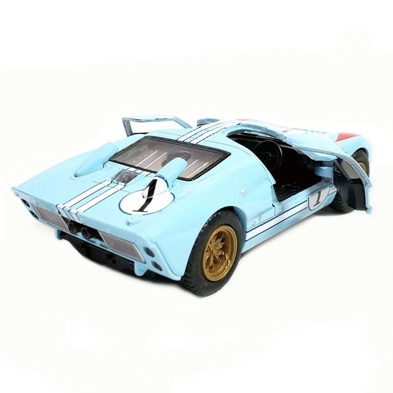 5427DF) Kinsmart 5″ Die-cast: 1966 Ford GT 40 MKII (BLUE) 1/32 Scale