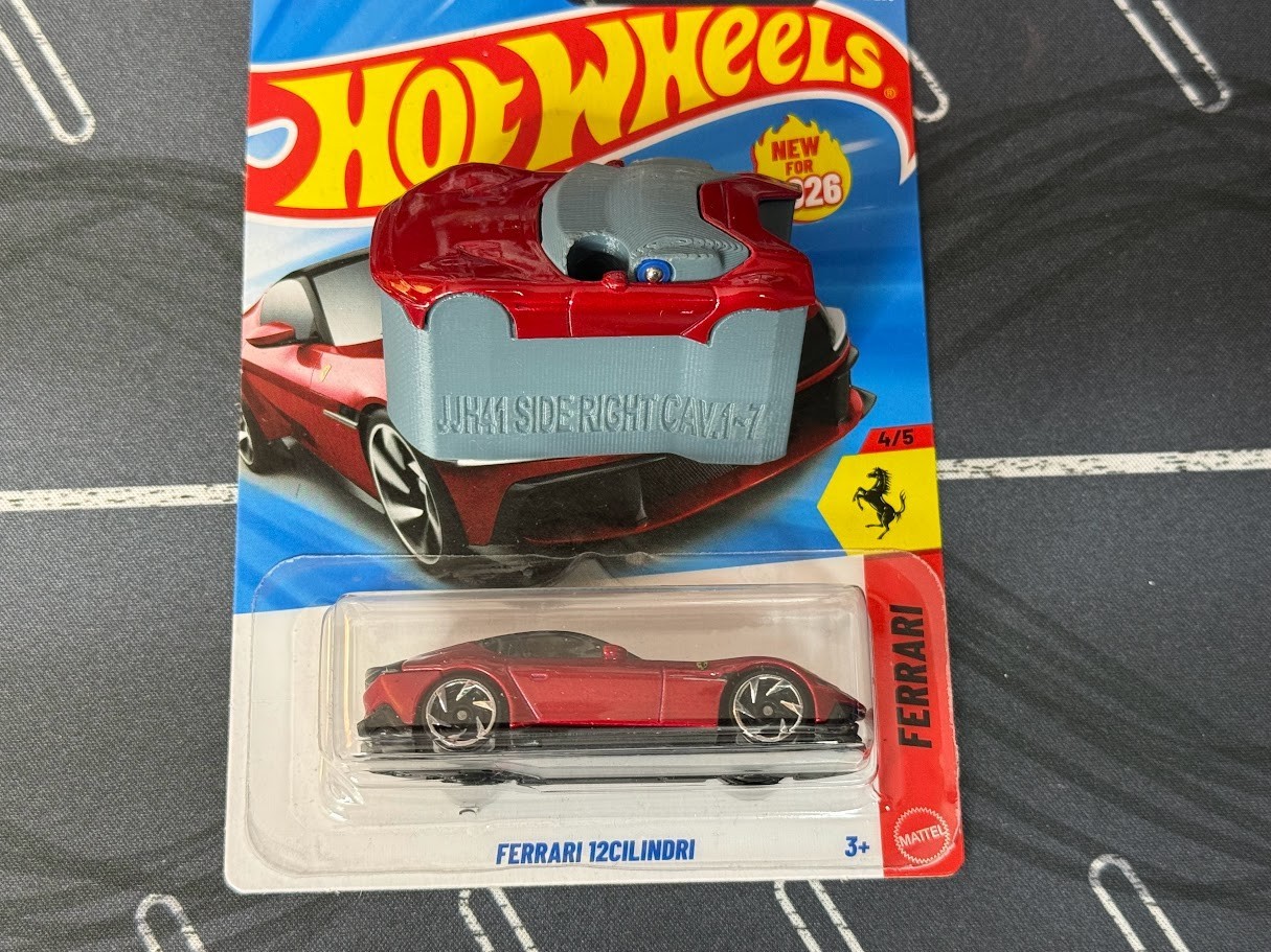 2026 Hot Wheels Prototype Nest-Ferrari 12cilindri Red VVHTF Nesting Cradle Nest