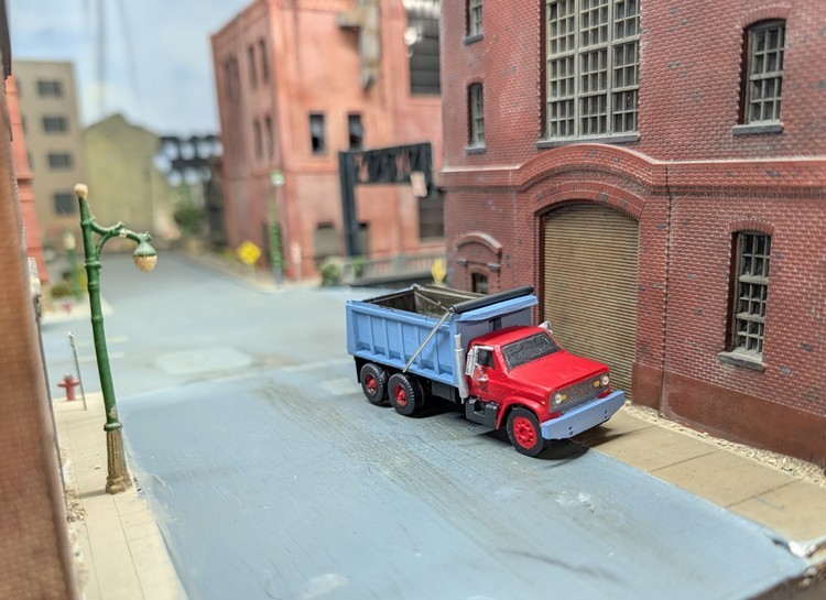 1/87 HO Scale 3D Printed Custom Built 1980s Chevy C60 Tandem Axle Dump Truck.