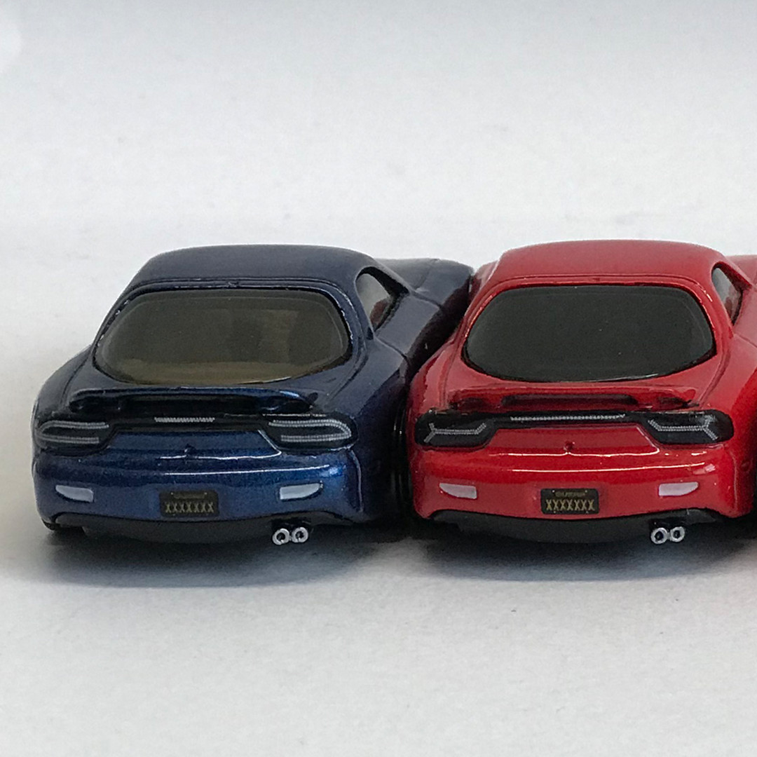 1/64 Scale MAZDA FD RX7 Custom Waterslide Decals Headlight Taillight Hot Wheelz