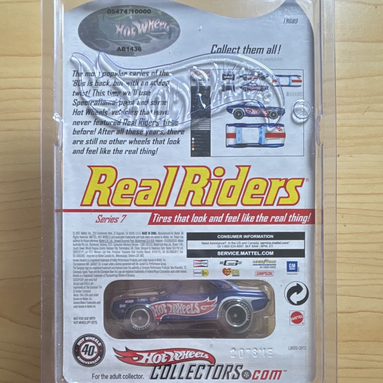 Limited Edition 2008 Real Riders Series 7 Real Riders 69 Camaro 5474/10000