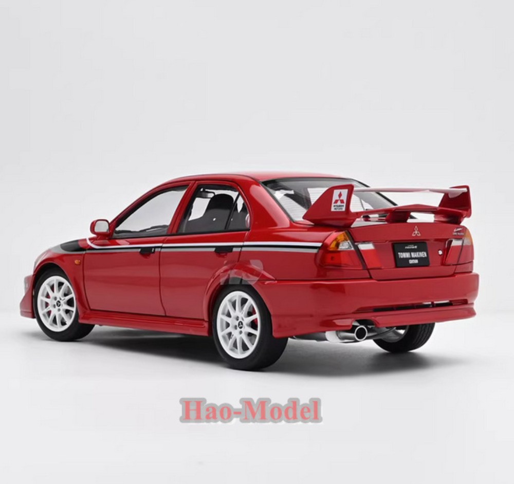 MotorHelix 1/18 Mitsubishi Lancer EVO 6.5 Alloy Diecast Model Car White/Red Gift