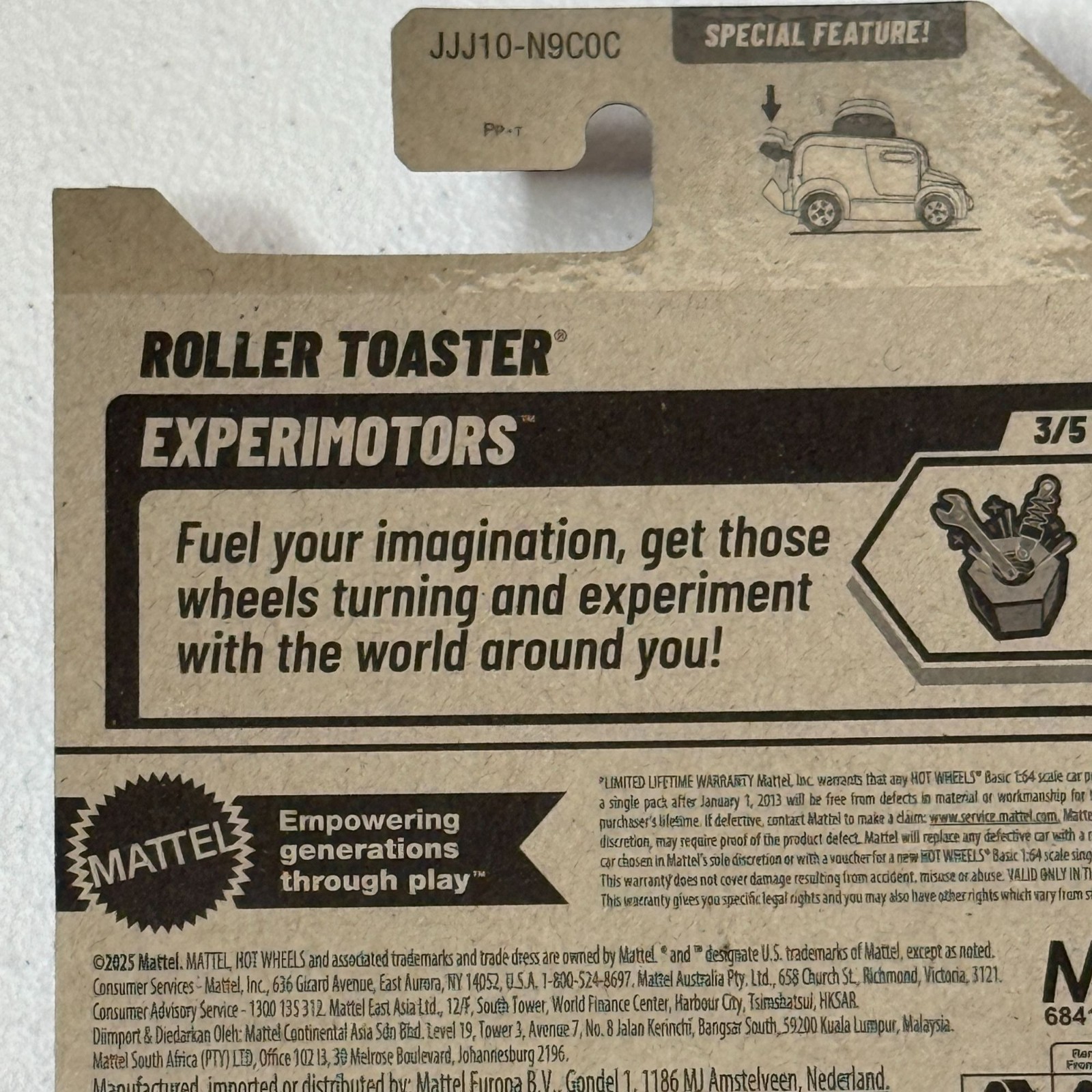 Hot Wheels Roller Toaster HW Experimotors 3/5 NOC