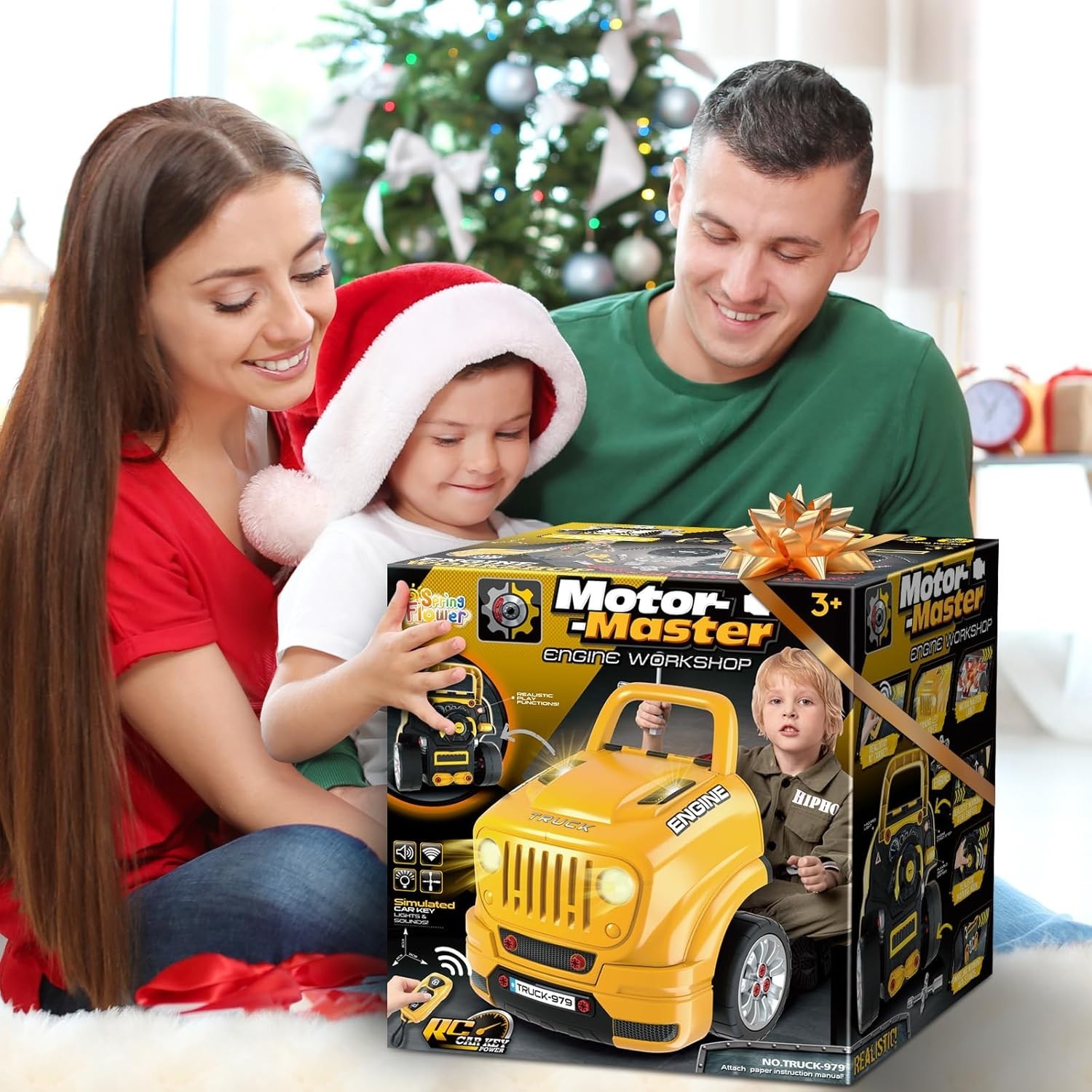 Toys Gifts for 3 4 5 6 7 8 Years Old Boys, Large Truck Engine, Mechanic Repai…