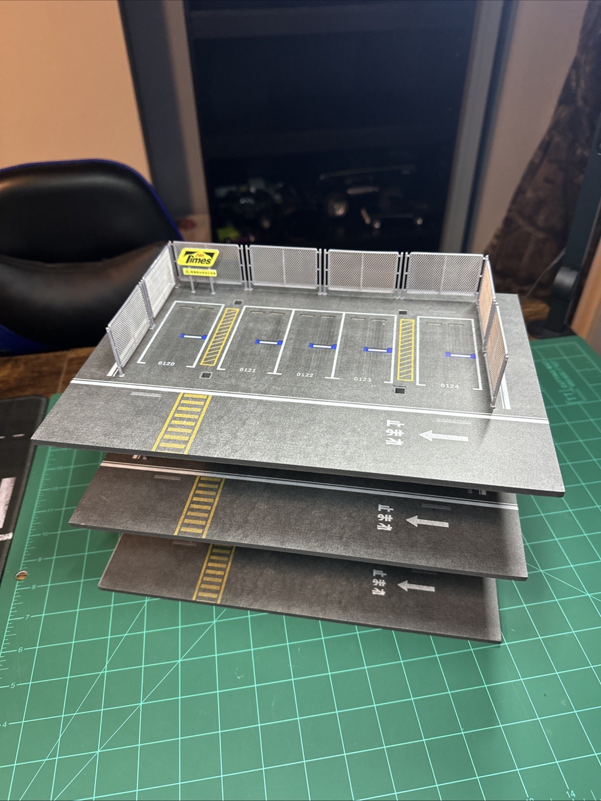 1/64 Diorama Garage Parking Lot Diecast Model Car Display 3 Stories