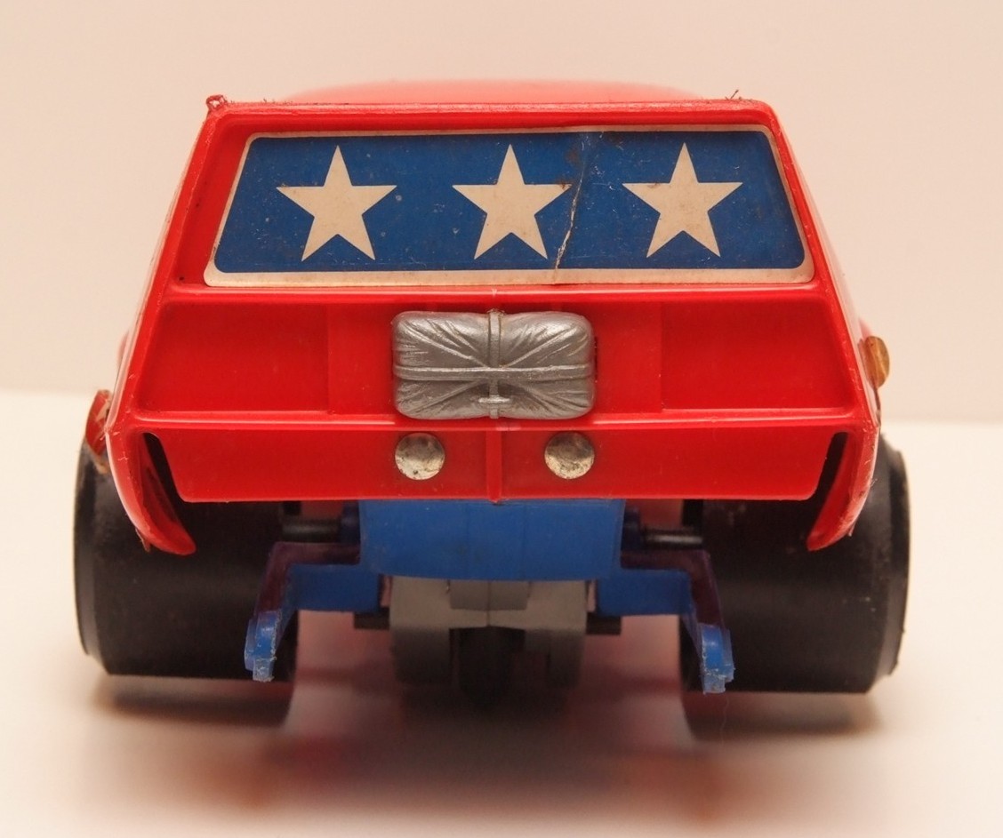 Vintage 1976 Ideal Toys Evel Knievel Red Firebird Funny Car Dragster 14″ Long