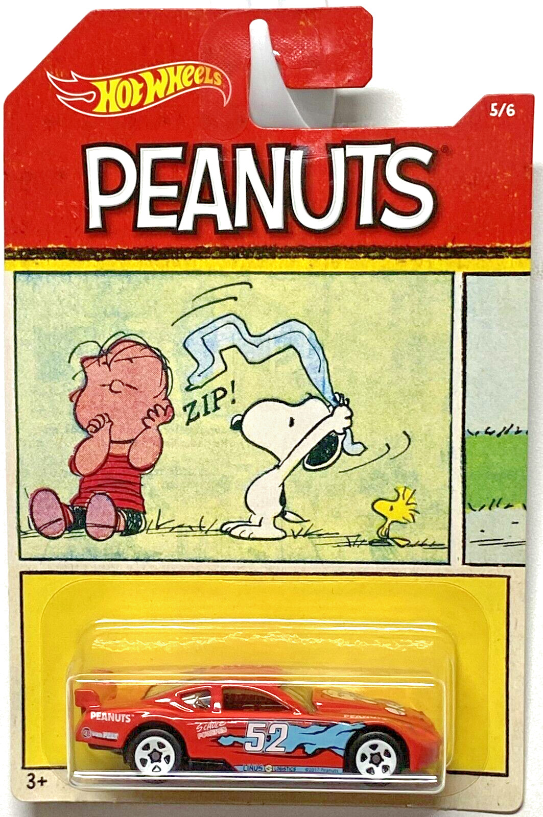 Hot Wheels CIRCLE TRACKER Peanuts Snoopy Linus #5/6 IN PROTECTOR