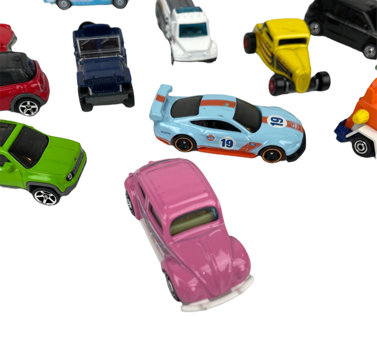 Mixed Lot of 22 Diecast & Plastic Toy Cars Matchbox Hot Wheels