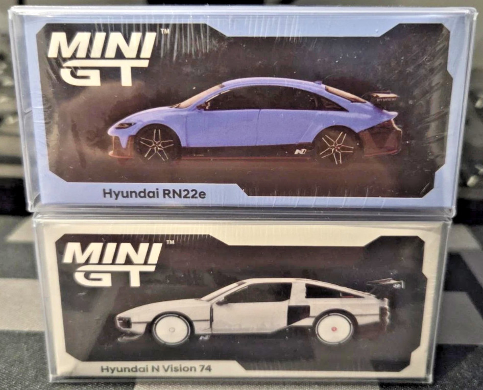 Mini GT Hyundai Motors N Pair N Vision 74 RN22e 1:64 Mini GT #824 #825 New /