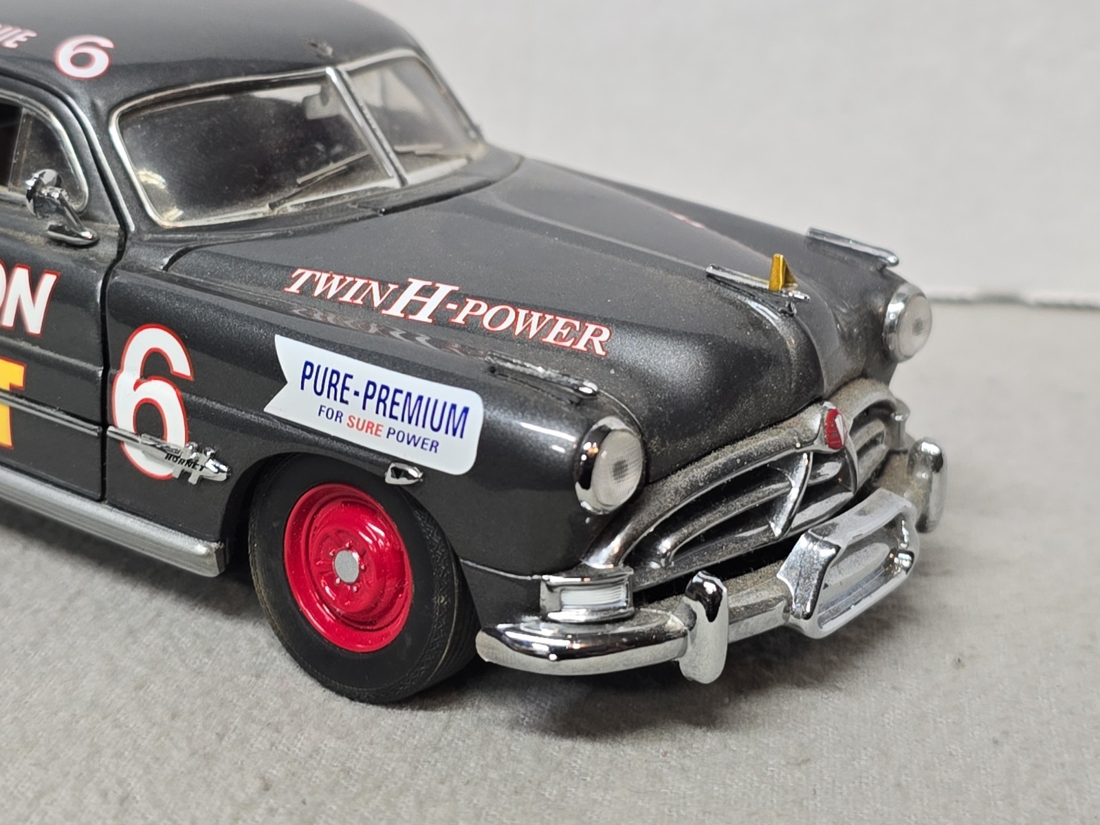 Franklin Mint Fabulous Hudson Hornet #6 Masshall Teague Gray
