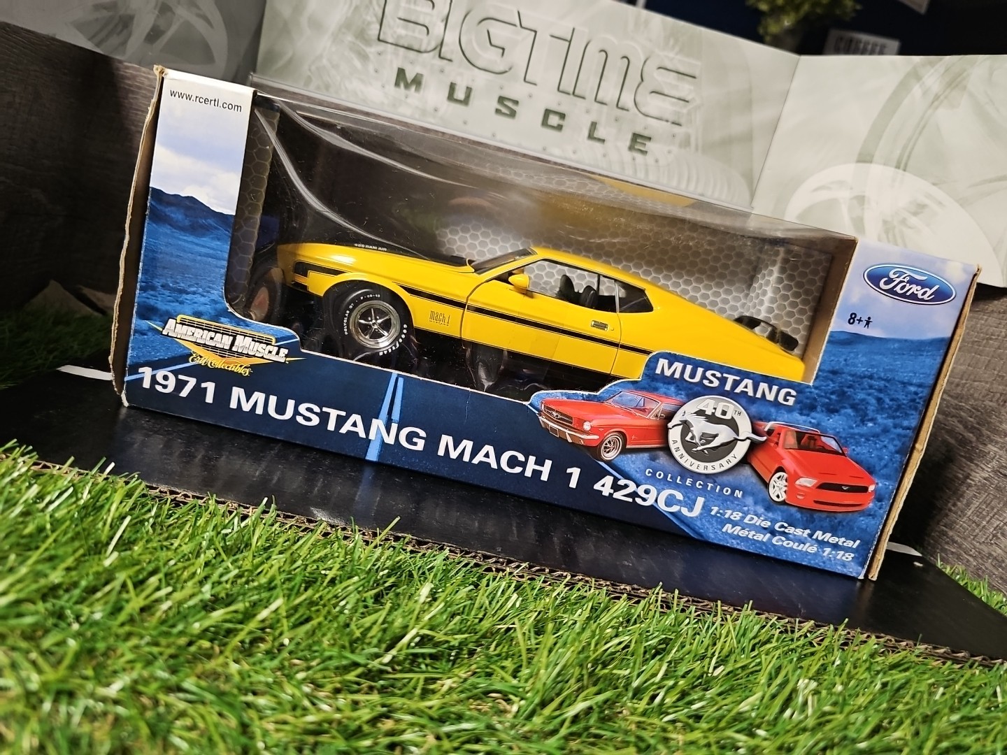 Vntg 2004 Ertl Am. Muscle 1971 Mustang Mach I 429CJ 1:18 40th Ann. Collection