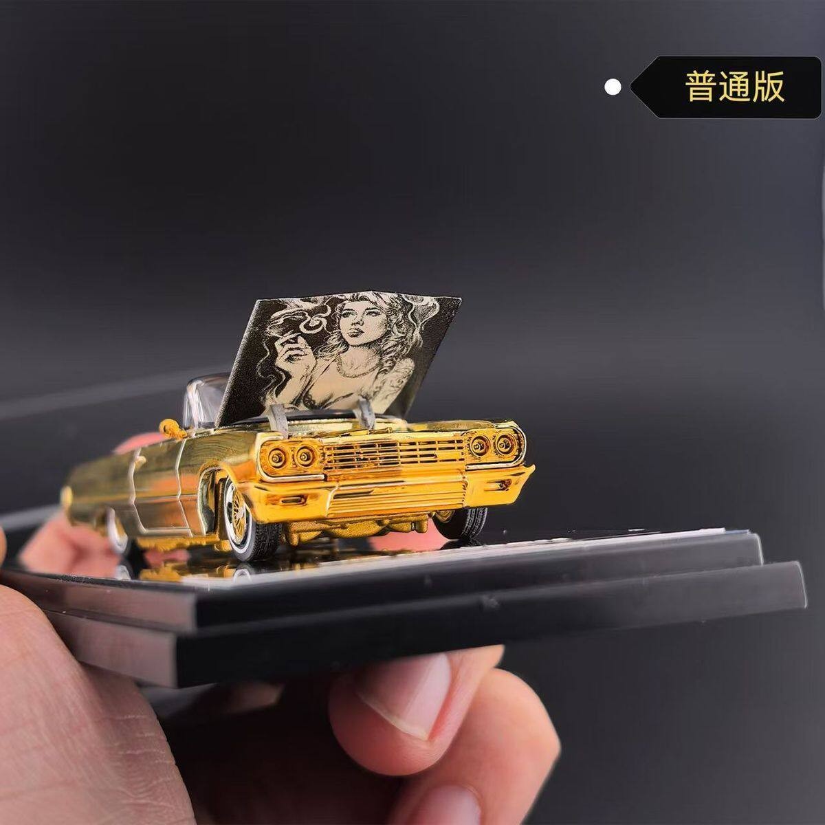 1/64 Impala Lowrider West Coast Bounce Alloy Model Collectible Car