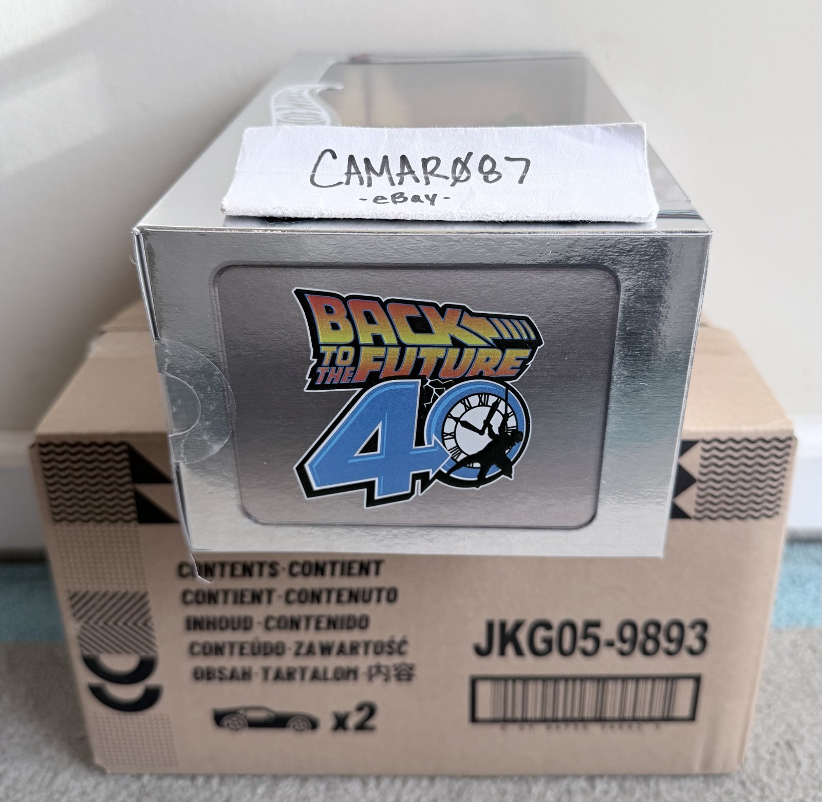 SDCC 2025 Mattel Hot Wheels Collectors Back to the Future 40th Anniversary Set
