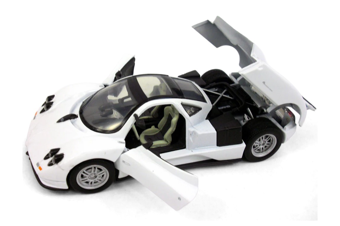 PAGANI ZONDA C12 W/SUNROOF WHITE 1/24 DIECAST CAR SHOWCASTS 77272WT