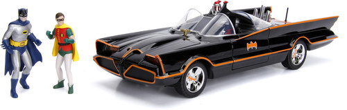 Jada Toys – DC Comics Classic TV Series Batmobile Die-cast Car, 1:18 Scale Vehic